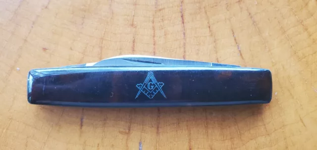 Case XX USA 278 9 Dot 1981 ~Masonic~ 2 Blade Pen Knife