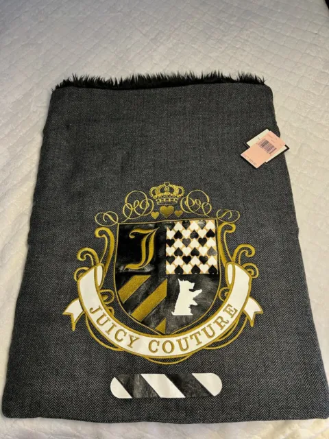 Juicy Couture Doggy Couture Velour Sleeping Bag/Bed Dog NWT
