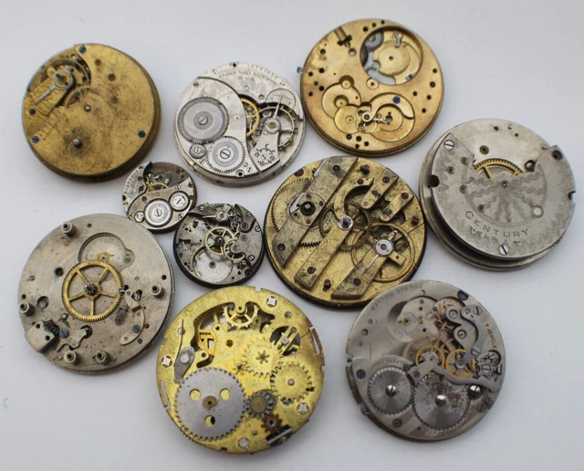 Lotto Misto Ricambi Orologiaio Watchmaker Parti Di Ricambio Orologi - Foto 11