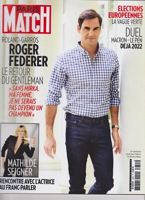 Avis Sur Le Debat Macron Le Pen PARIS MATCH N°3655 FEDERER , MACRON-LE PEN,SEIGNER du 29 mai au 5 juin