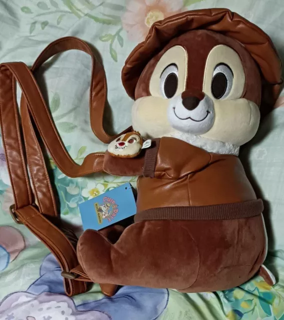 Mochila de felpa Chip y Dale Rescue Rangers de Japón, Disney Store, 2019,...