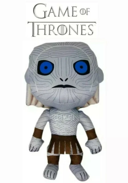 GAME OF THRONES White Walker Ghost Dog Plush Soft Official GOT Pet
