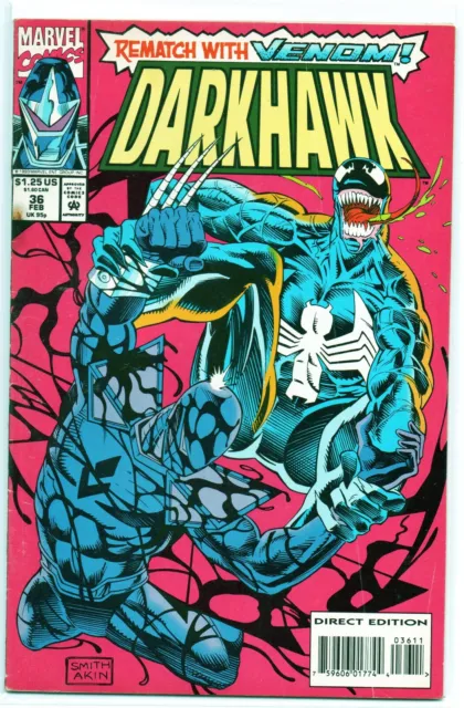 Marvel Darkhawk 36 Rare VF Very Fine 8.0 Comic Key Issue Hot 1994 Venom Action