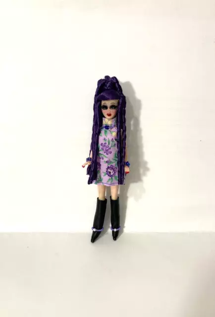 Custom Topper Dawn Doll ~Dark Purple Curly Swirls Dawn!~