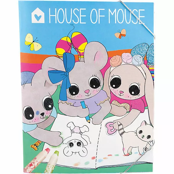 Depesche House of Mouse Mal und Stickerbuch