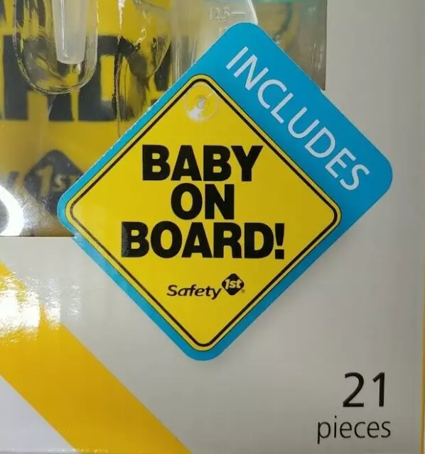 NIB Safety 1st Baby on Board Health Kit Includes Hanging Car Sign