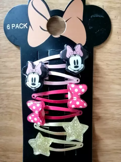 Disney Kids Mickey Mouse Minnie Mouse Girls  Hair Clips New