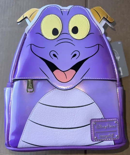 EUC Disney Parks Epcot 35th Anniversary Figment Loungefly Backpack