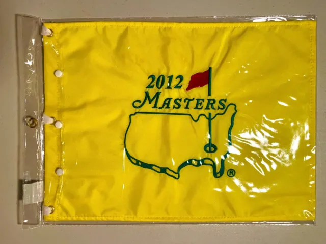 2012 Masters Embroidered Golf Pin Flag - Winner Bubba Watson– Mint Condition