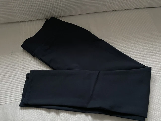 LADIES GYM RUNNING Casual Leggings Size 12 Navy Blue Stretch