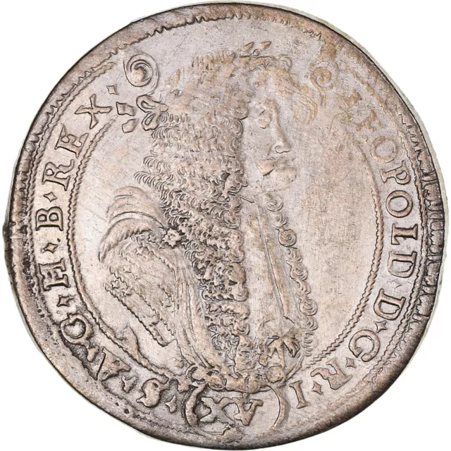 [#1065210] Monnaie, Hongrie, Leopold I, 15 Krajczar, 1688, Kremnitz, TTB, Argent