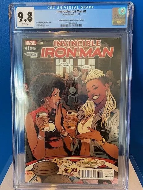 Invincible Iron Man 1 (2017) CGC 9.8!! AMALGAM COMICS VARIANT!! RIRI !!  SCARCE!