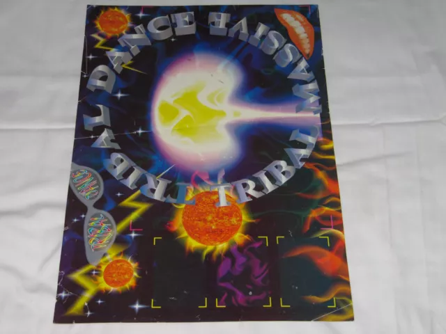 Tribal Dance -  Dj Rap Randall Joe 90 Hype - 1994 A3 Rave Flyer / Poster