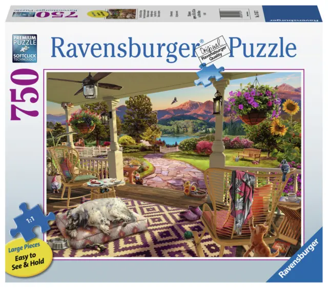 Ravensburger Puzzle*750 Teile Large*Cozy Front Porch*Rarität*Neu+Ovp