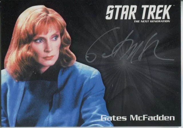 Star Trek TNG Portfolio Drucke Serie 2 Silber Autogramm Karte Tore McFadden