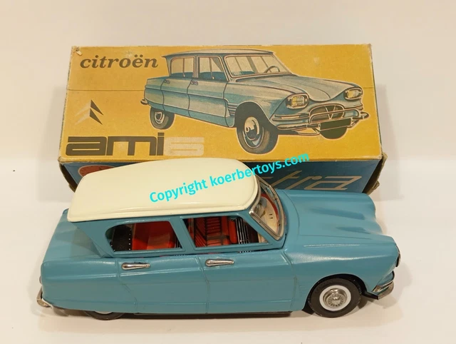 Citroën AMI 6 Break Miniature Joustra 1/20, Marron, Occasion Sans Boîte