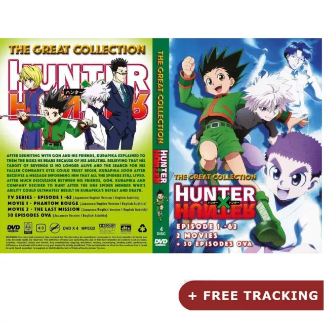 DVD Hunter X Hunter Season 2 (2011) Vol.1-148 End English Subtitles  +Tracking