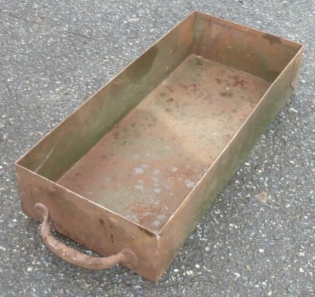 Bandeja de almacenamiento de cajón industrial de metal vintage maceta de jardín decoración del hogar