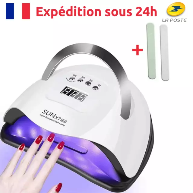 Lampe LED UV Sèche Ongles Séchoir à Ongles Professionnel Rapide 4 Minuteries