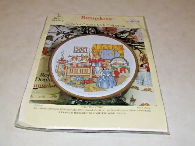 Bunnykins Counted Cross Stitch Collection - Bed Time Story - New