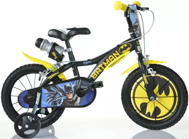 Bici Misura 16 Batman Bimbo Dino Bikes Bicicletta Bambino 616-Bt Supereroe New