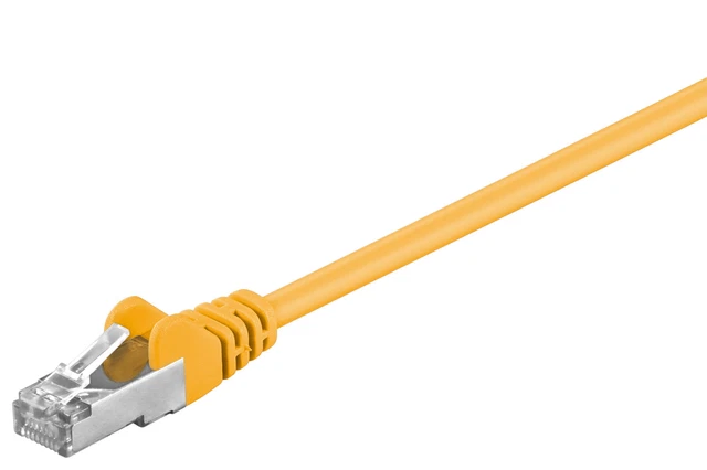 3x CAT 5e Netzwerkkabel SF/UTP; CAT 5-0200 SF/UTP GELB 2m