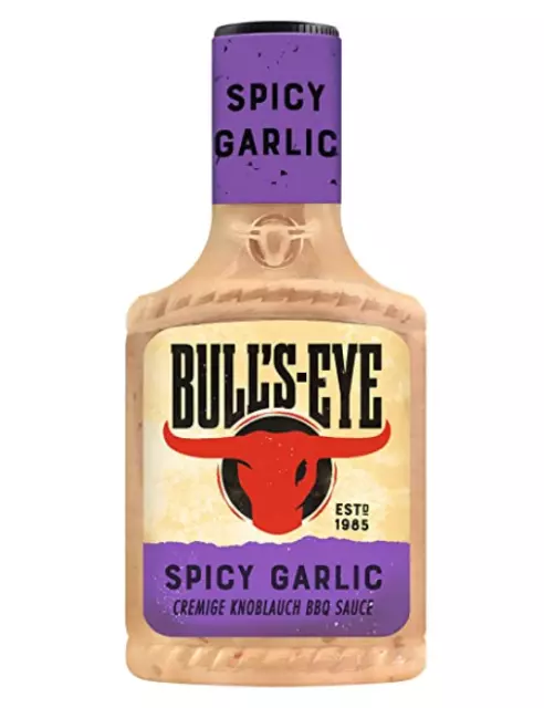 BULLS EYE "Spicy Garlic"  BBQ Sauce Grillsauce 300ml - Varianten 1-6 Stck