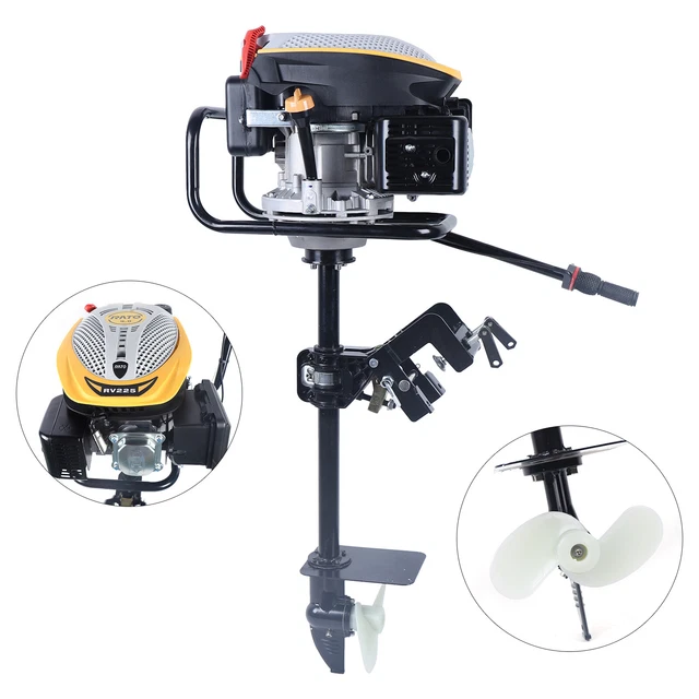 HANGKAI 4 Stroke 9.0HP Outboard Motor Fishing Boat Engine w/ Air Cooling CDI Sys