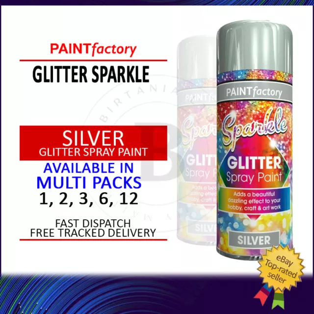 Glitter Effect Spray Paint Decorative Creative Art Crafts Picture Frames  Colours