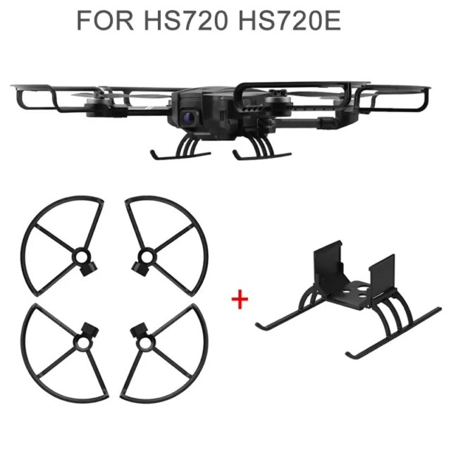 4PCS Propeller Guards + Increase 2.5cm Landing Gear Set for HS720 HS720E Drone F