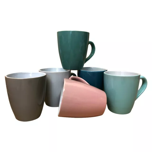 Kaffeebecher 6 Stück Bunt Tassen 200ml aus Keramik Kaffee Becher Tassen 6er