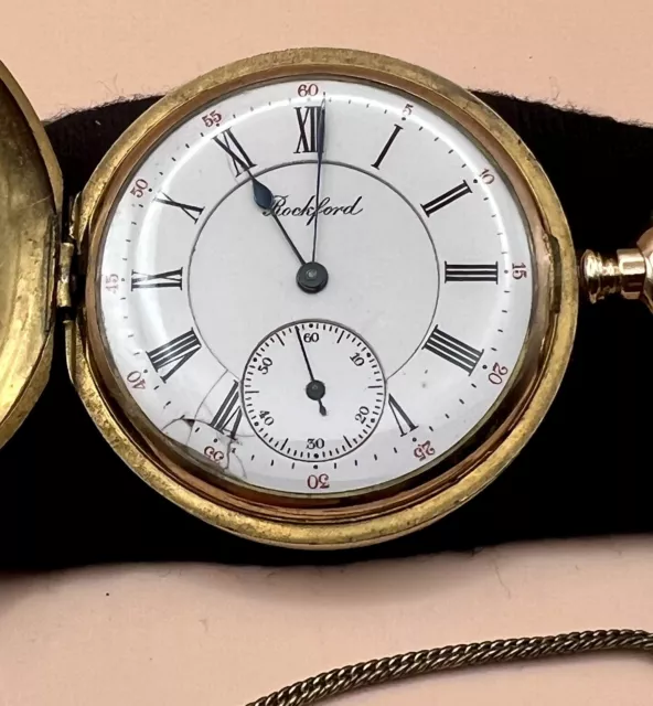 1907-09 Rockford 15 Jewels Pocket Watch - Working Fine 3