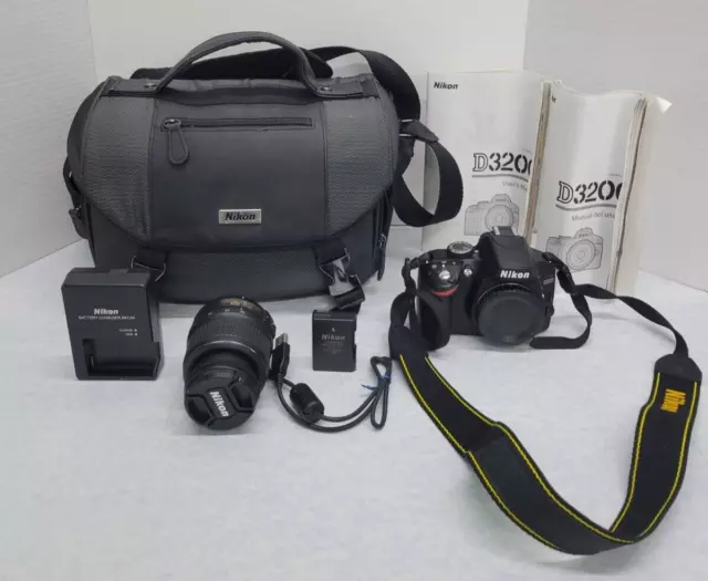 Nikon D3200 24.2MP Digital SLR Camera w/AF-S 18-55mm Lens - 6016 Shutter Count