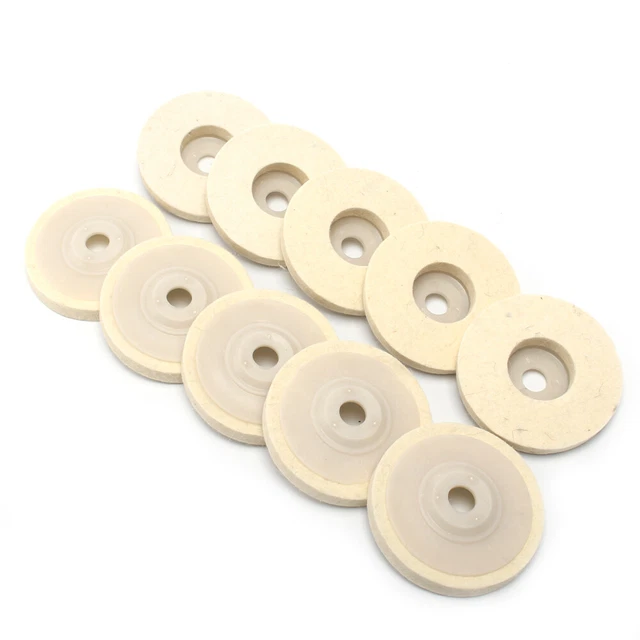 100mm Round Wool Buffing Angle Grinder Wheel Felt Polishing Disc Pads 5Pcs/10Pcs