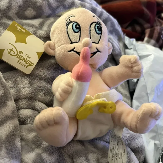 DISNEY STORE EXCLUSIVE WHO FRAMED ROGER RABBIT BABY HERMAN 6" PLUSH BEAN BAG Nwt