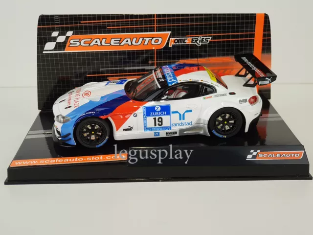 Slot car Scalextric Scaleauto SC-6032 BMW Z4 GT3 #19 24H. Nurburgring 2013 3