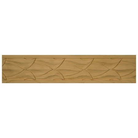 OSBORNE WOOD PRODUCTS 7411.96C 3 1/2 x 5/8 x 96 Acanthus Leaf Moulding in Cherry