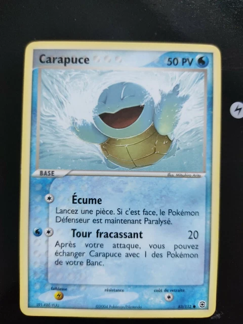 Carte Pokemon - Carapuce Lp 83/112 Ex Rouge Feu Vert Feuille