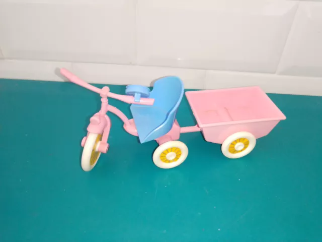 Mattel Poupée barbie heart family famille doucoeur vélo tricycle kids