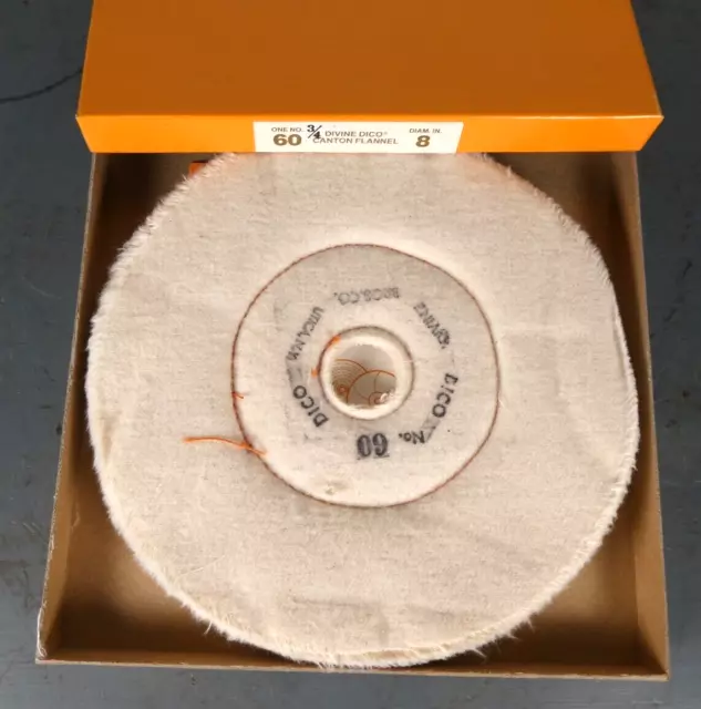 Divine Dico 8” Cushion Sewed Buffing Wheel No. 60 - New in Open Box