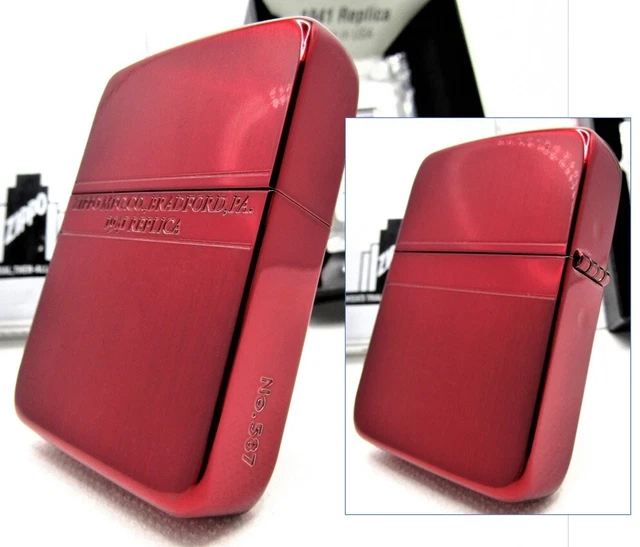 Red 1941 Replica Double Sides Mirror Line Limited Zippo 2021 MIB Rare