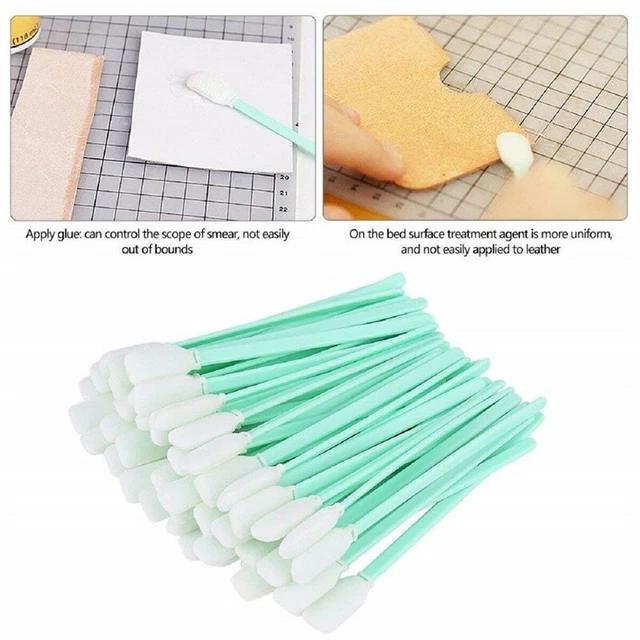 100pcs Foam Tip Cleaning Swab Inkjet Printer Equipment Dust-Free Sponge Stick