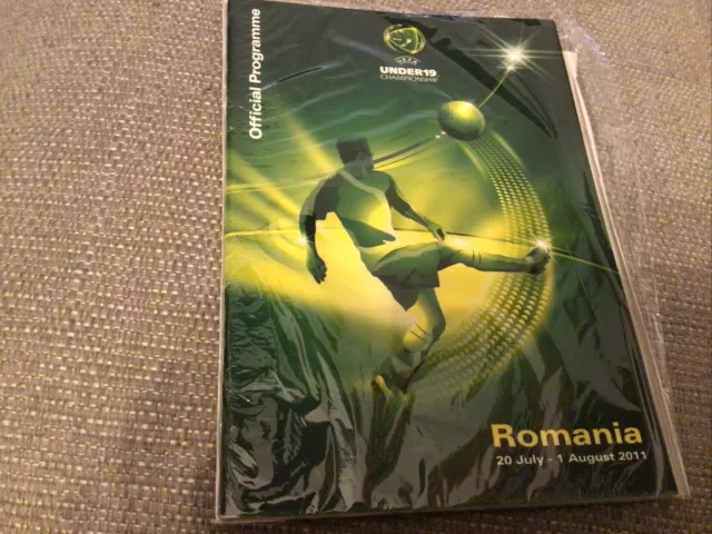 UEFA Under 19 Brochure 2011 In Romania  Mint Free Postage