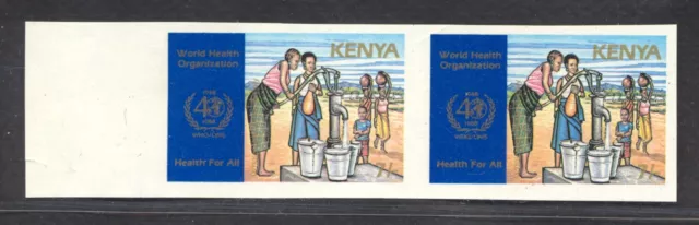 Kenya 1988 World Health Organization 2/ Imperforate Pair Mnh  A555