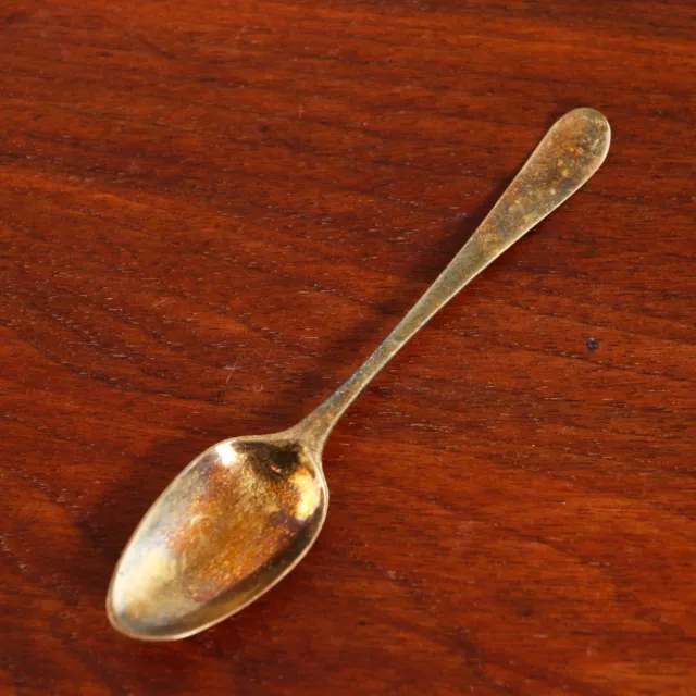 William Fearn English Sterling Silver Gilt Teaspoon Hanoverian Style 1769-73