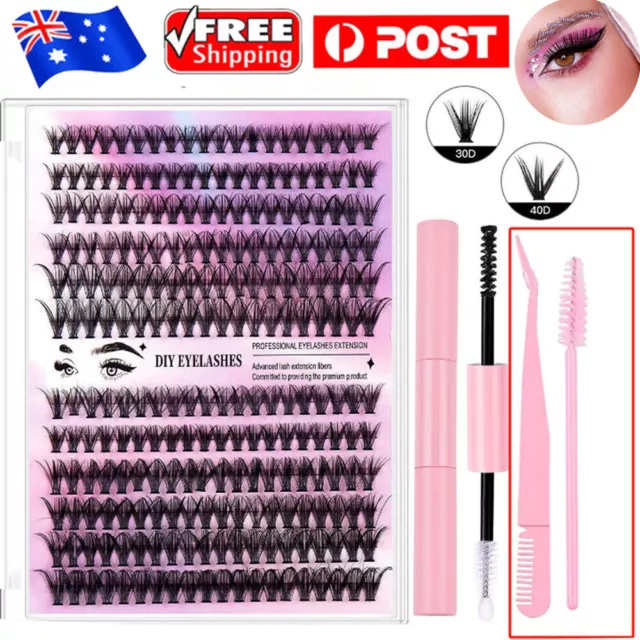 DIY Lash Extension Kit Individual Lashes Cluster D Curl Eyelash Extension Kits