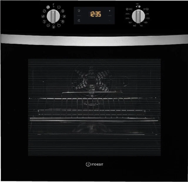 Indesit IFW4844HBL Four Électrique Multifonctions Encastré Noir 71 L Classe A+