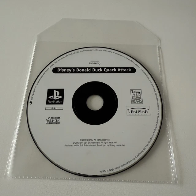 SONY PLAYSTATION PS1 Juego Donald Duck Quack Attack Disco Solo