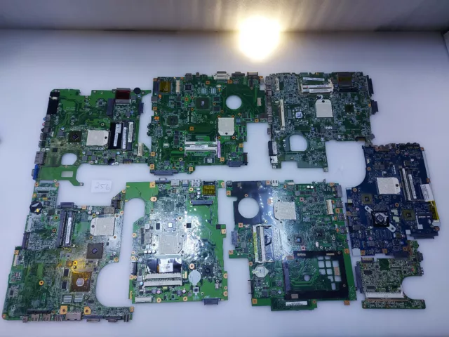 8 Pcs Cpu AMD Socket S1 Laptop Motherboards USB SATA  MLCC Gold Scrap Recovery