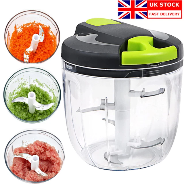 MANUAL HAND PULL Garlic Onion Chopper Vegetable Food Chopper Processor